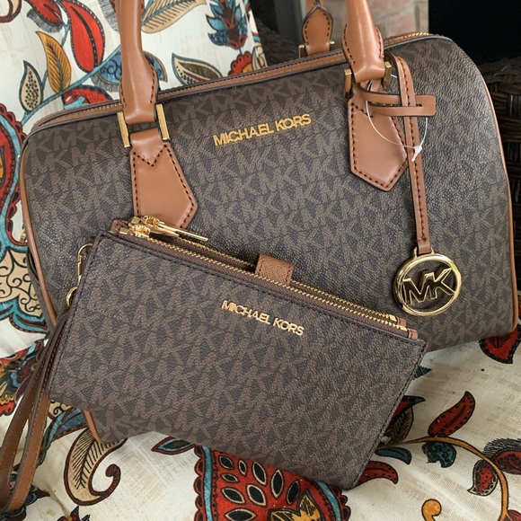 New MK set ♥️Bedford large satchel & wallet - Picture 6 of 7